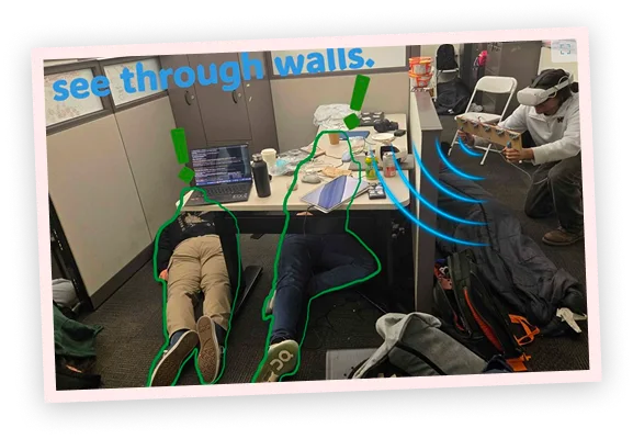 Wallhacks team testing their project